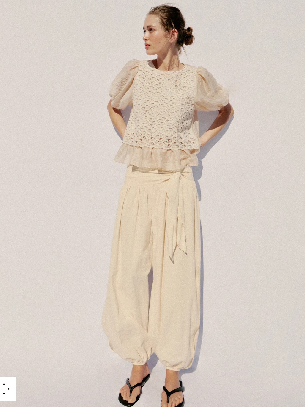 Zara Tied Balloon Pants